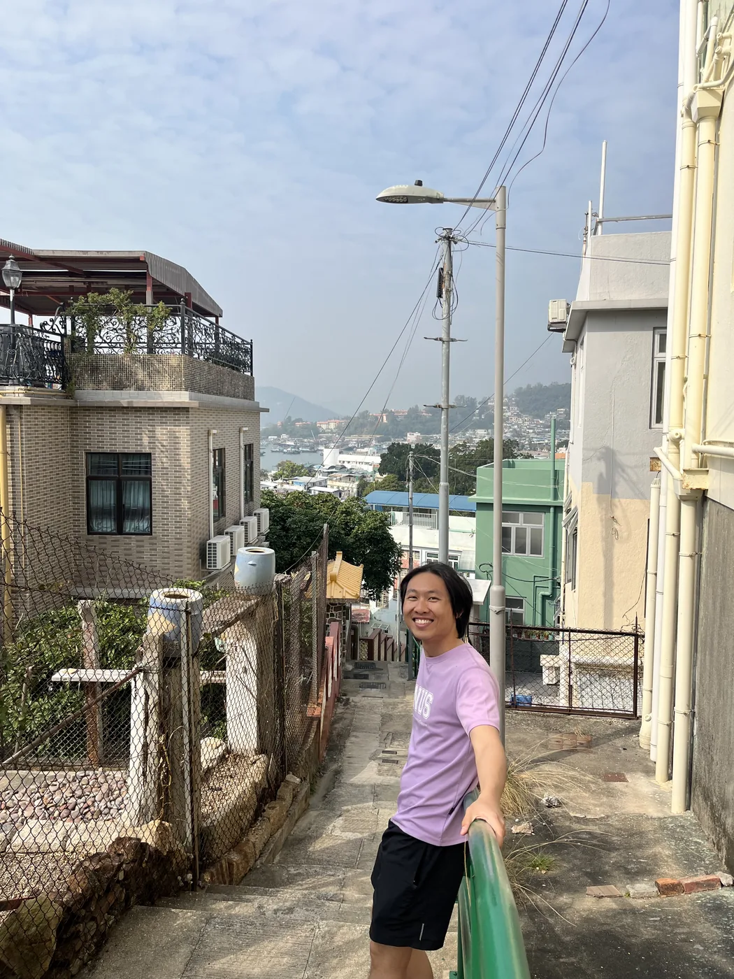 Narrow alleyway on Cheung Chau or Lamma Island, Hong Kong outlying islands