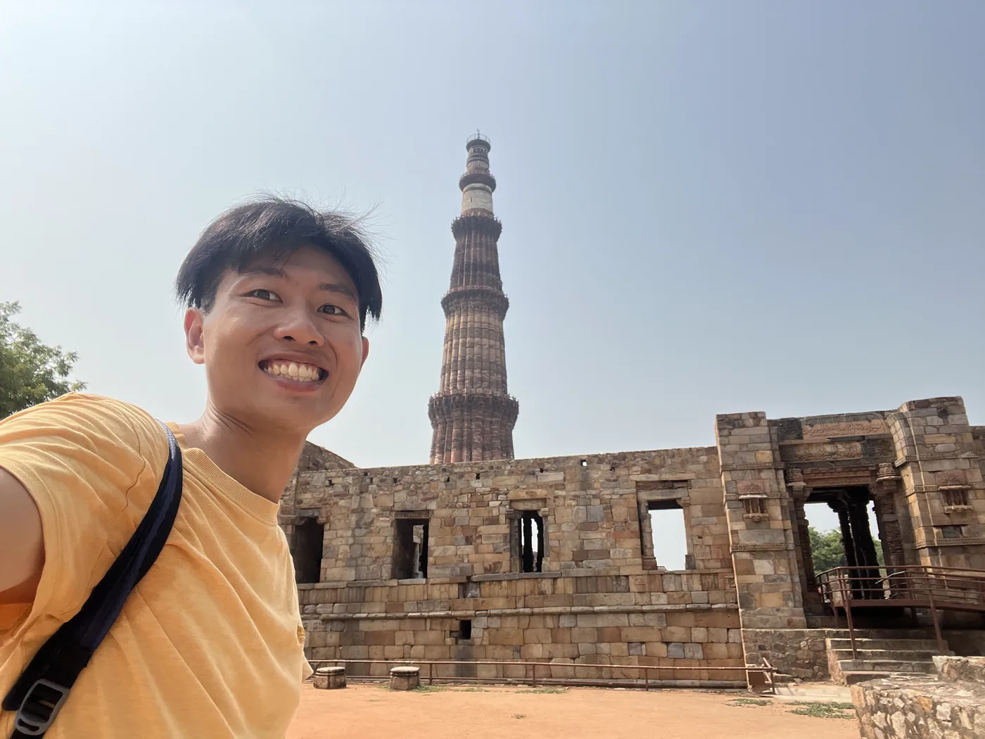 Selfie at Qutb Minar, New Delhi