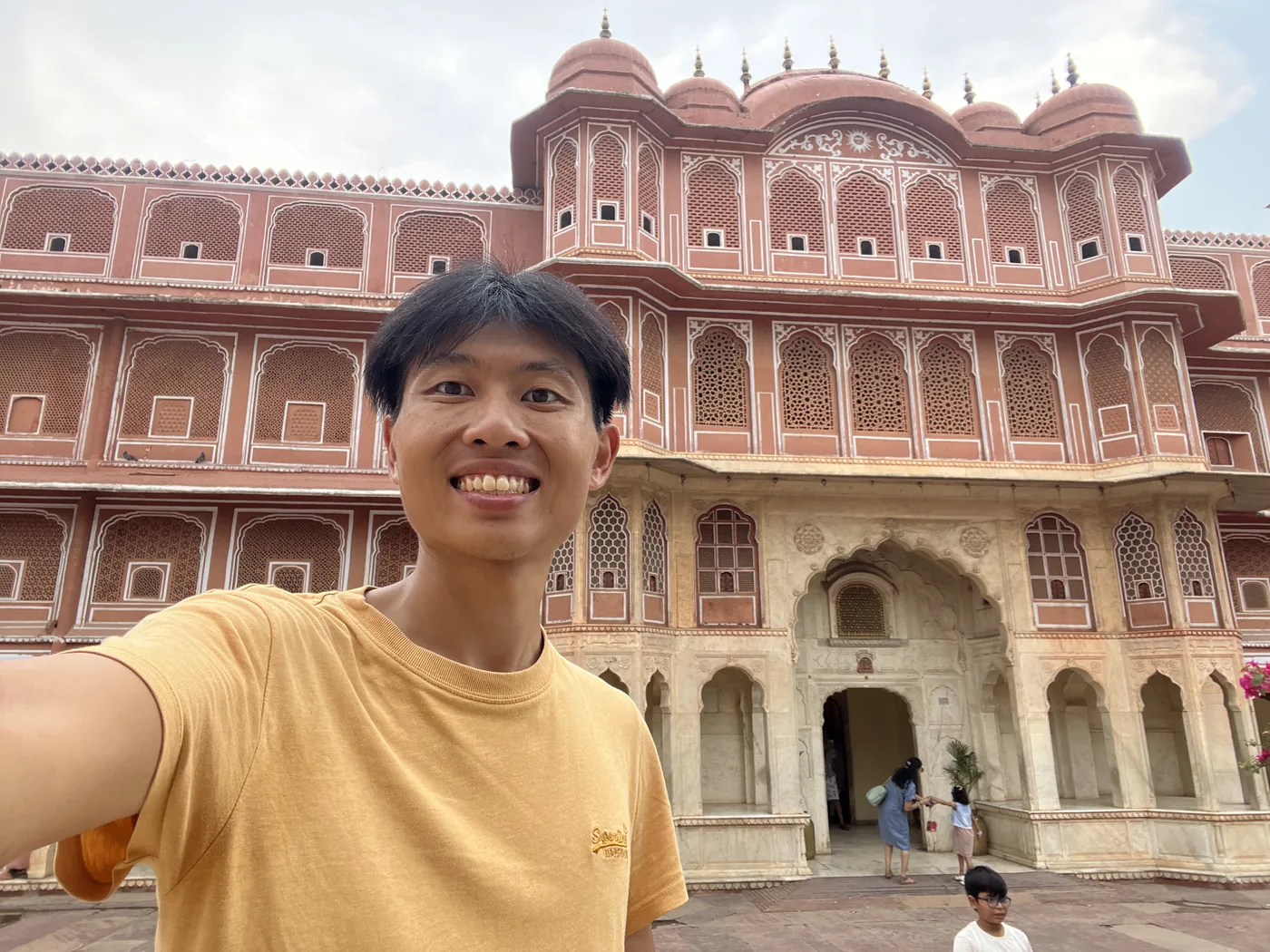 Selfie at City Palace exterior, Jaipur