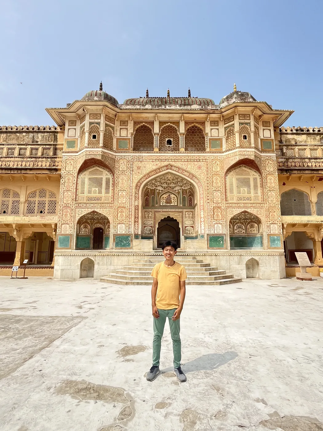Standing at Ganesh Pol gate, Amber Fort, Jaipur