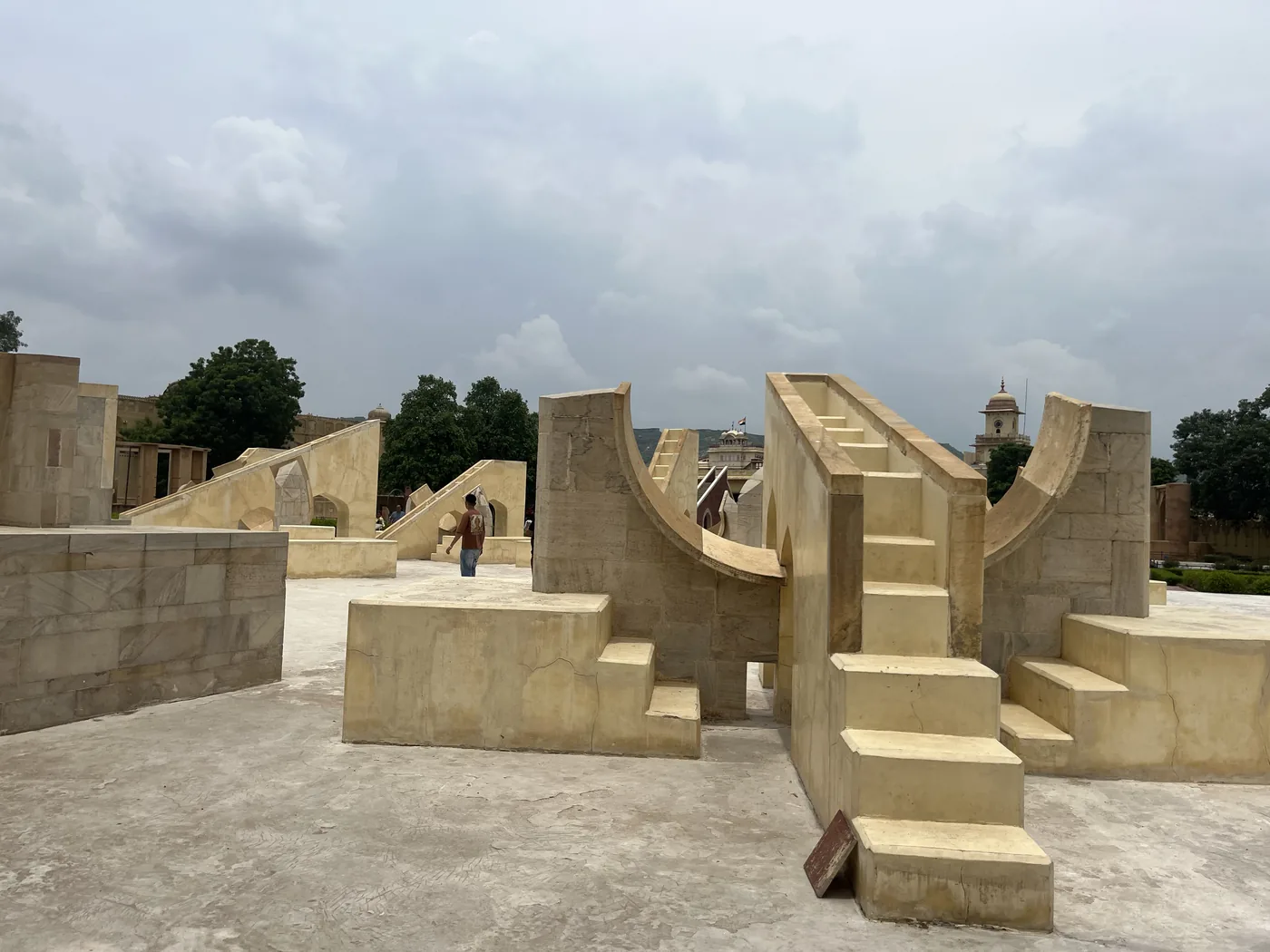 Astronomical instruments at Jantar Mantar observatory, Jaipur