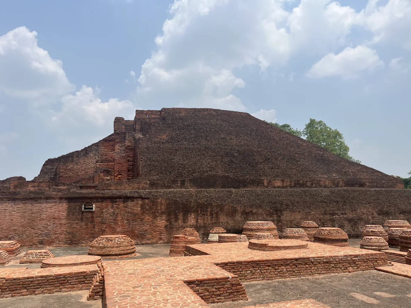 Main stupa ruins at Nalanda University, India
