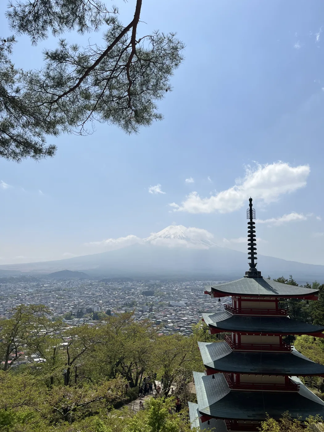 Chureito Pagoda and Mt Fuji landscape