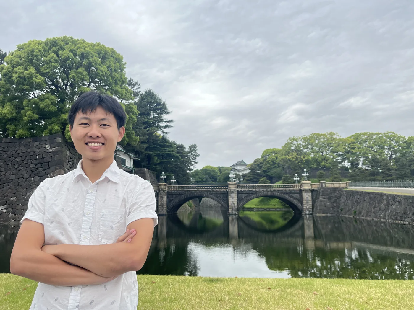 Imperial Palace East Gardens with Nijubashi bridge, Tokyo