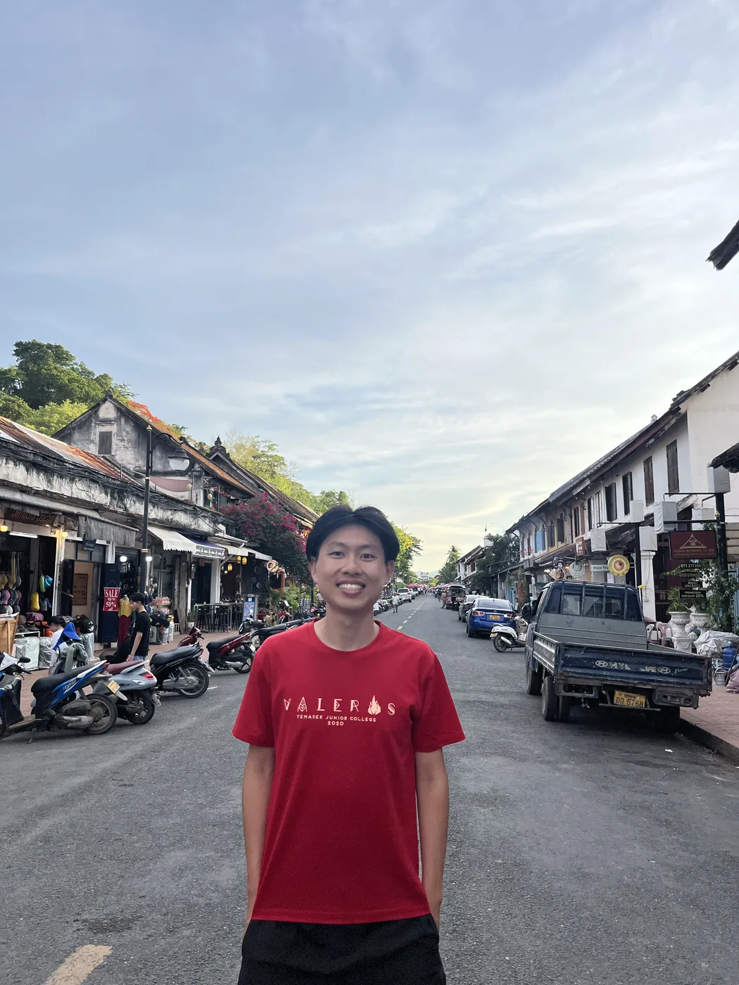 Main street of Luang Prabang, Laos