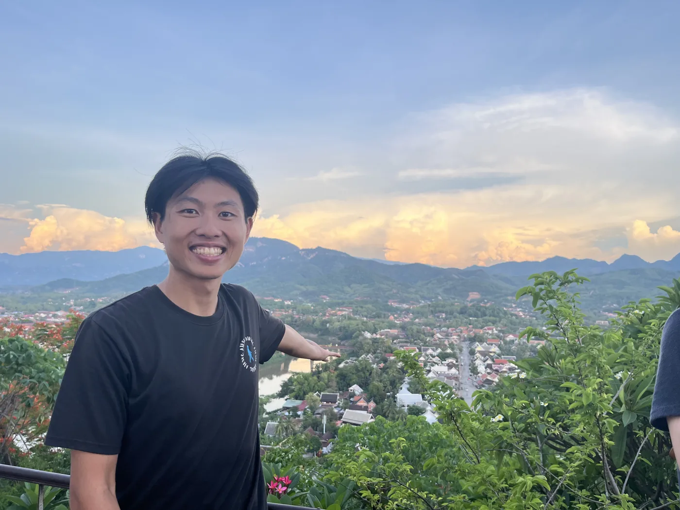 Luang Prabang panorama from Mount Phousi at sunset