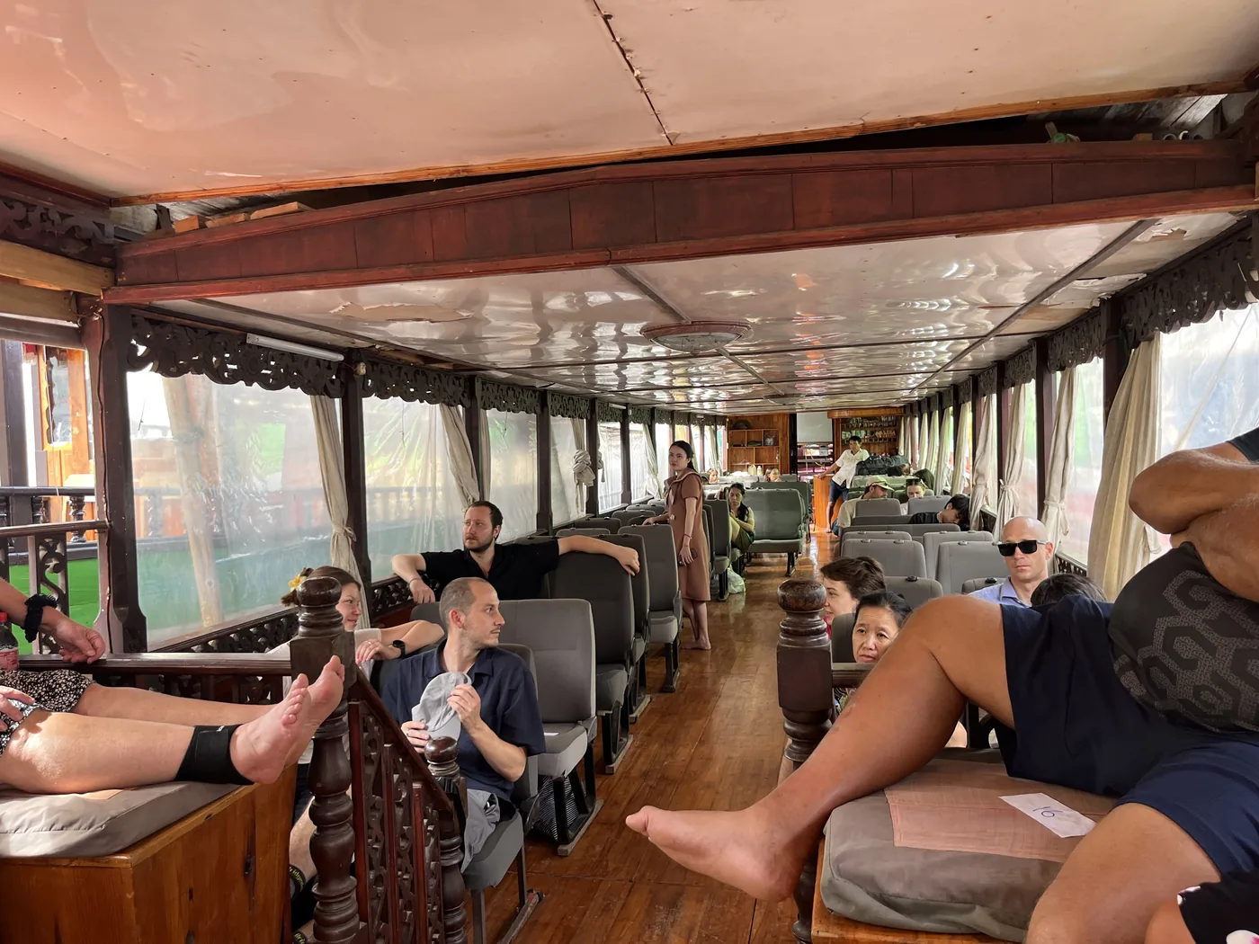 Inside the slow boat, Mekong River