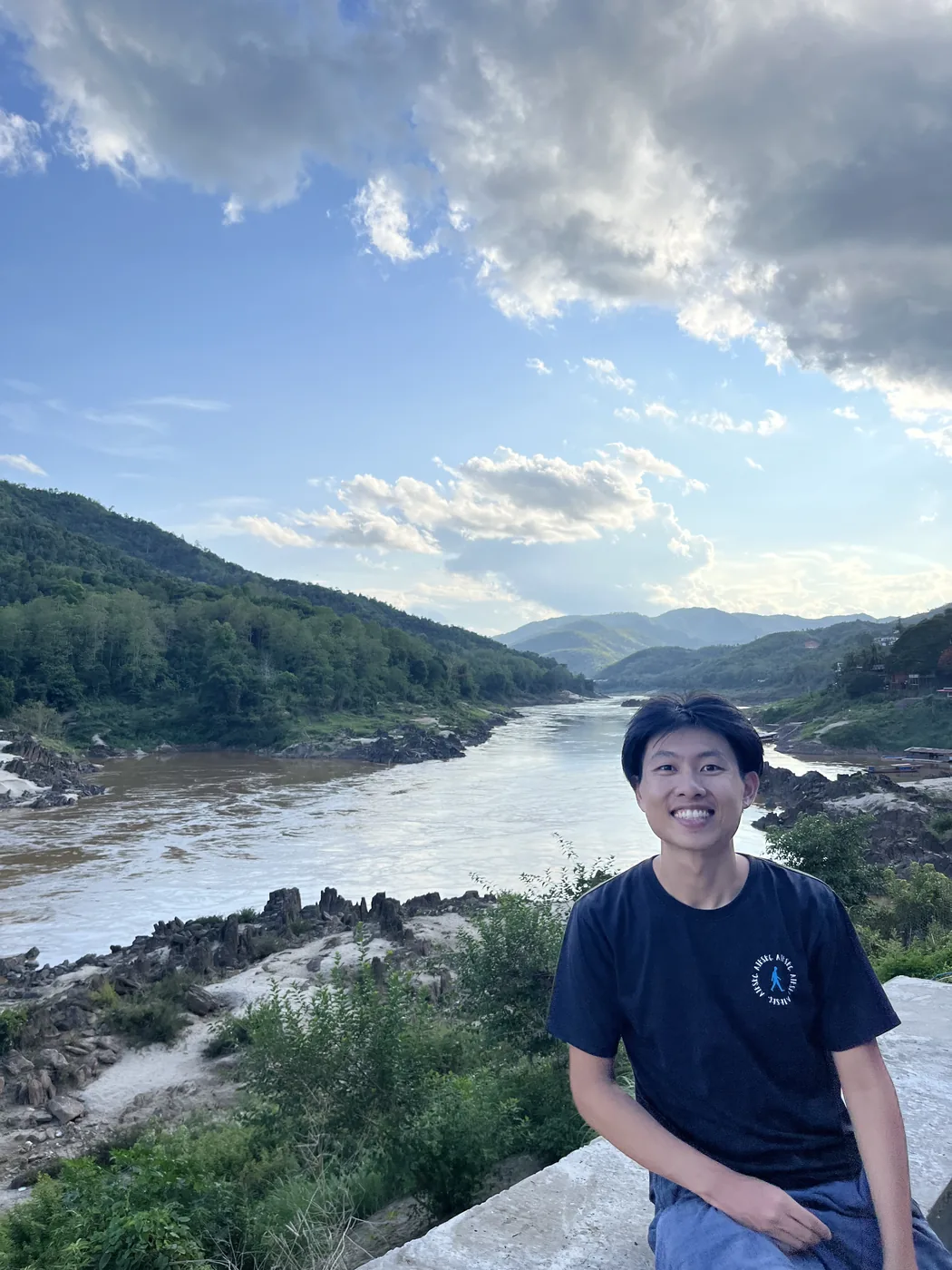 Riverside stop on the Mekong, Laos