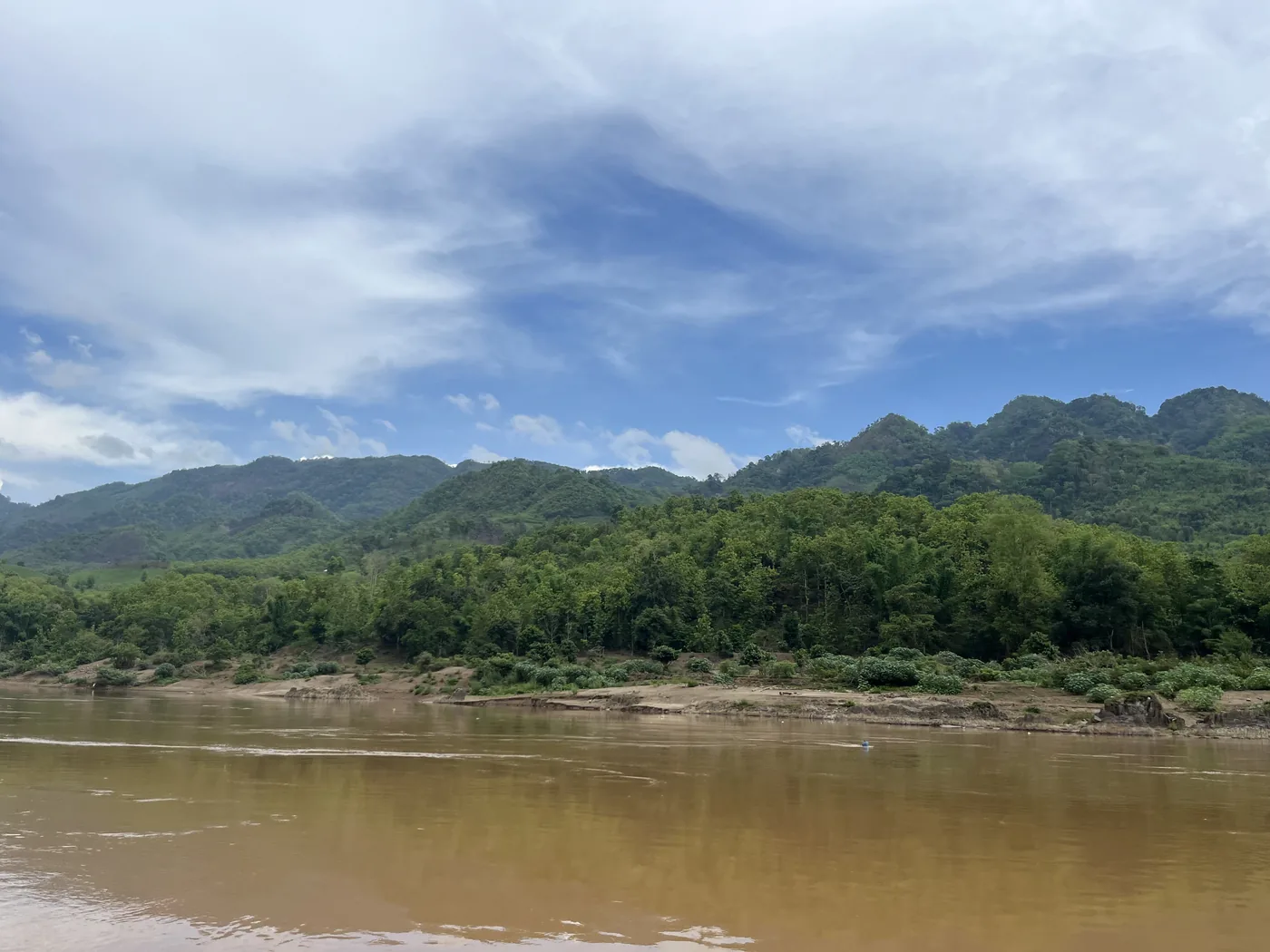 Mekong River landscape, Laos