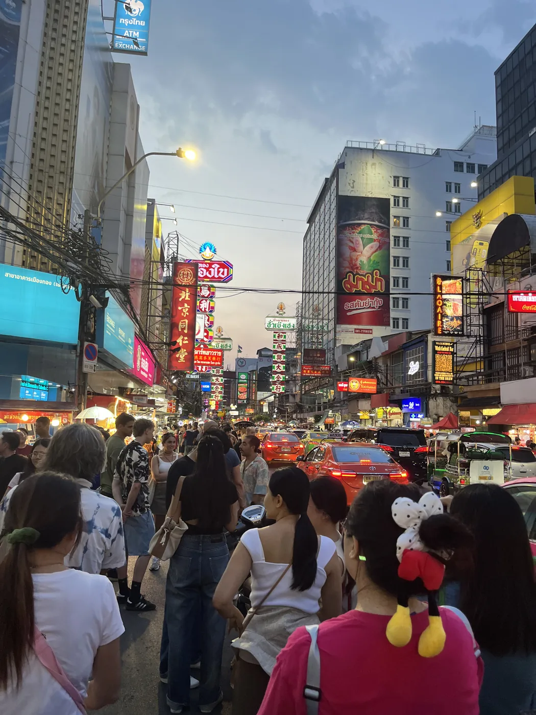 Khao San Road at dusk, Bangkok