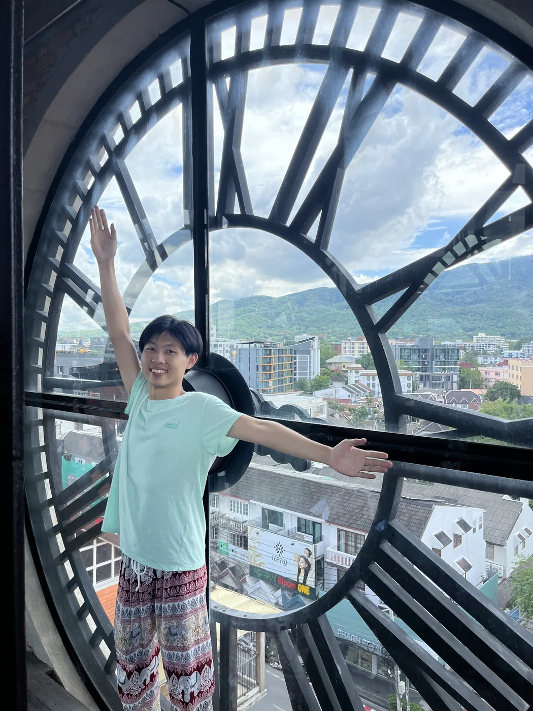 Chiang Mai clock tower viewpoint