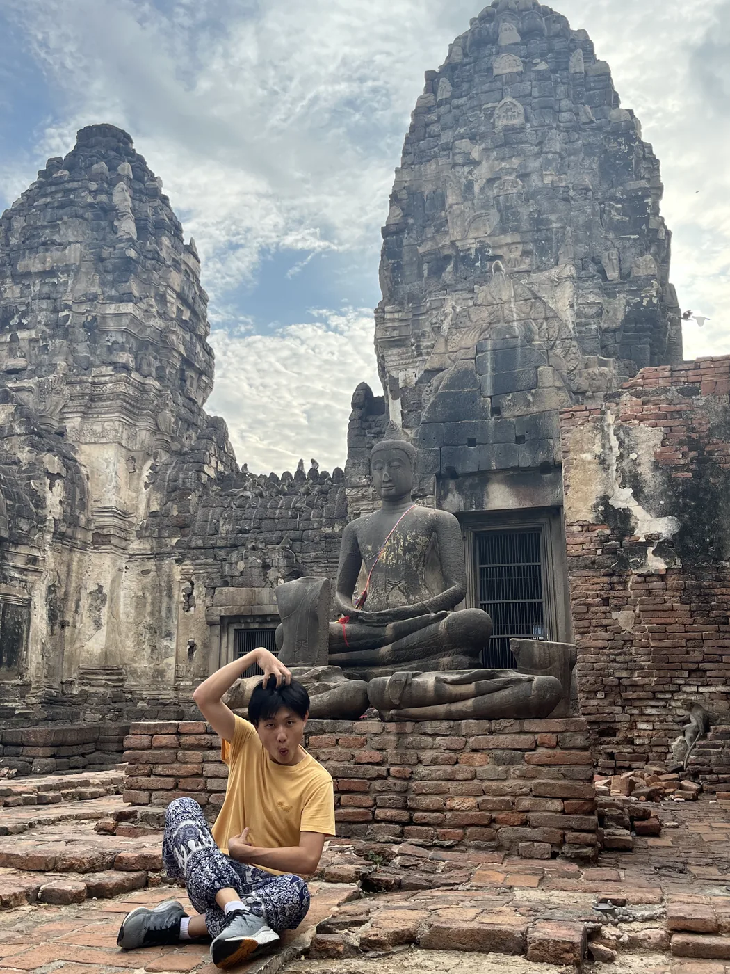 Buddha and prangs, Sukhothai