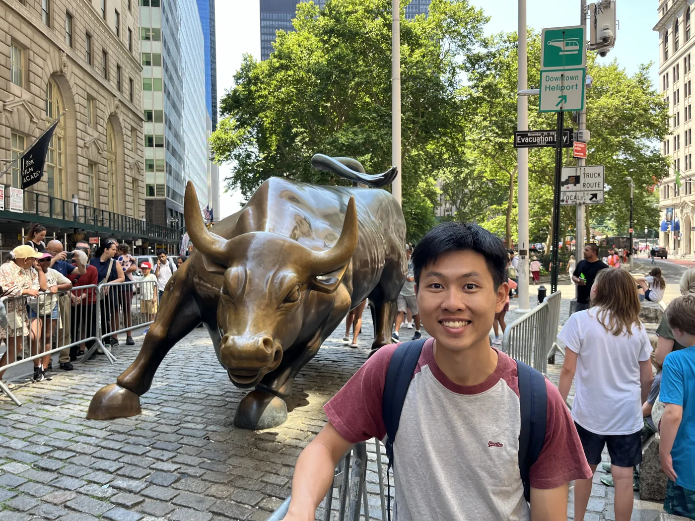 Charging Bull sculpture at Bowling Green, Manhattan