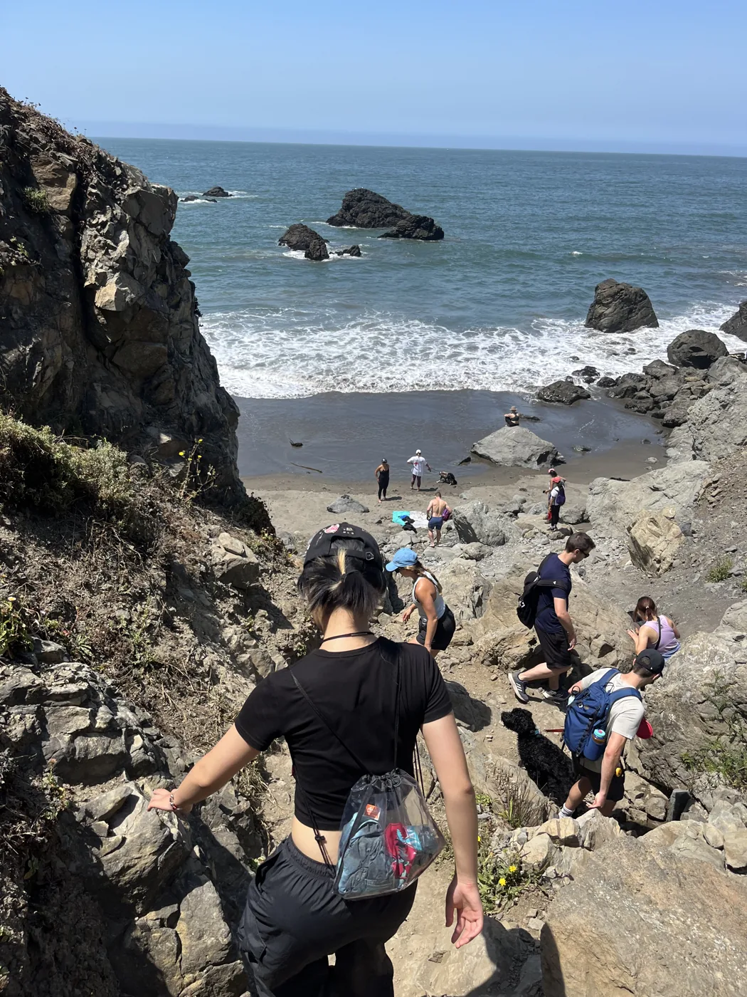 Rocky coastal beach near San Francisco