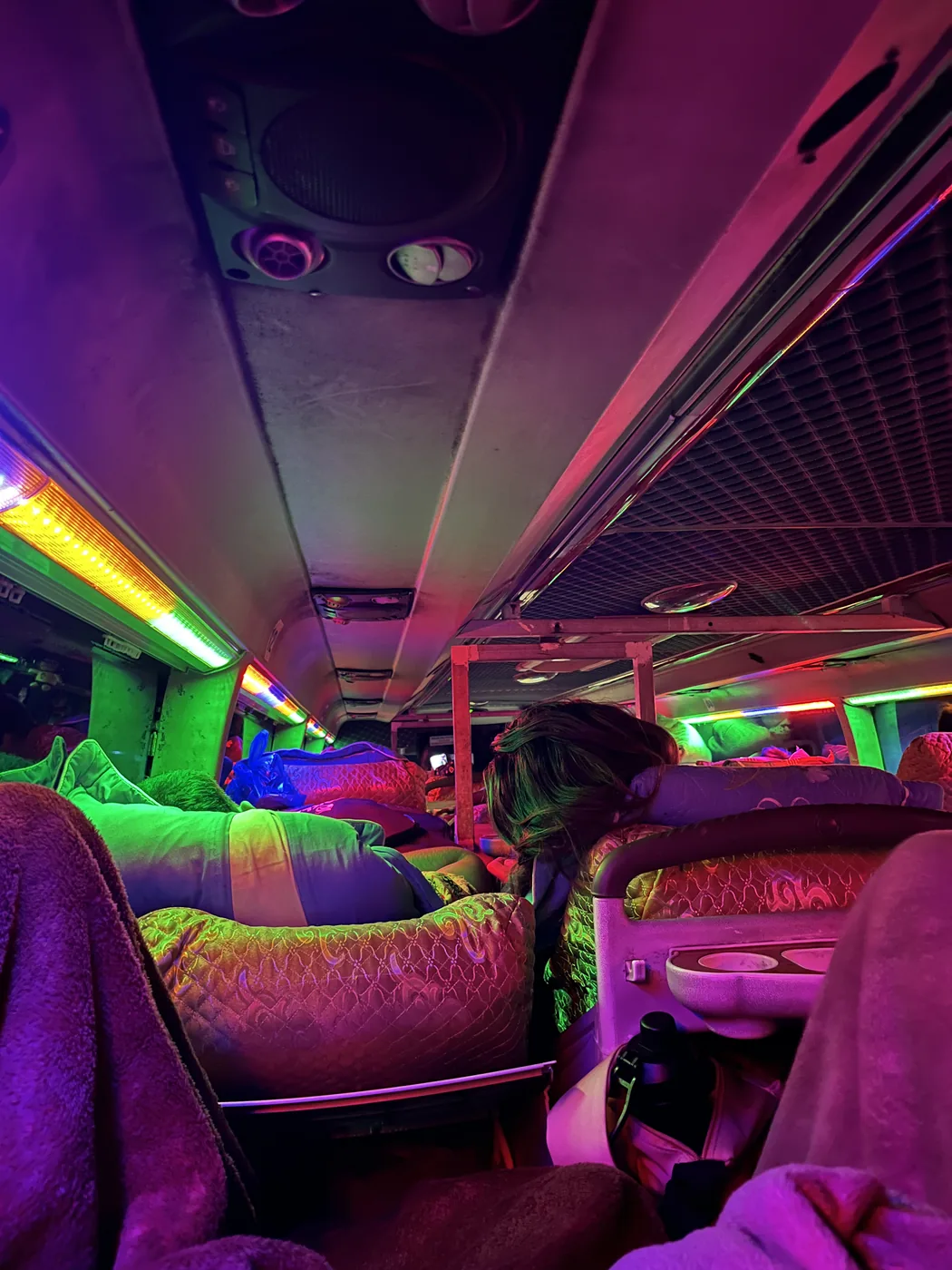 Vietnamese sleeper bus overnight to Hanoi